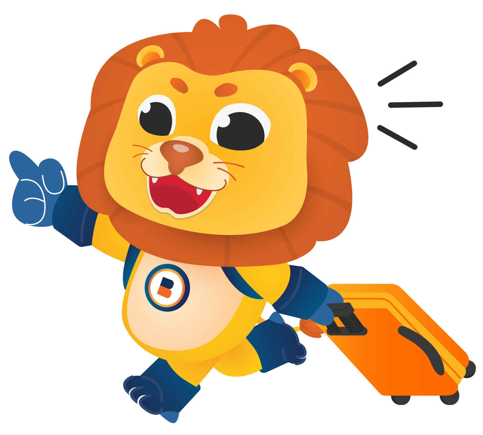 Pre-Paid Baggage Mobile Illustration