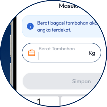 Tambahkan Berat Bagasi Sesuai Kebutuhan