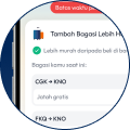 Pilih Tambah Bagasi